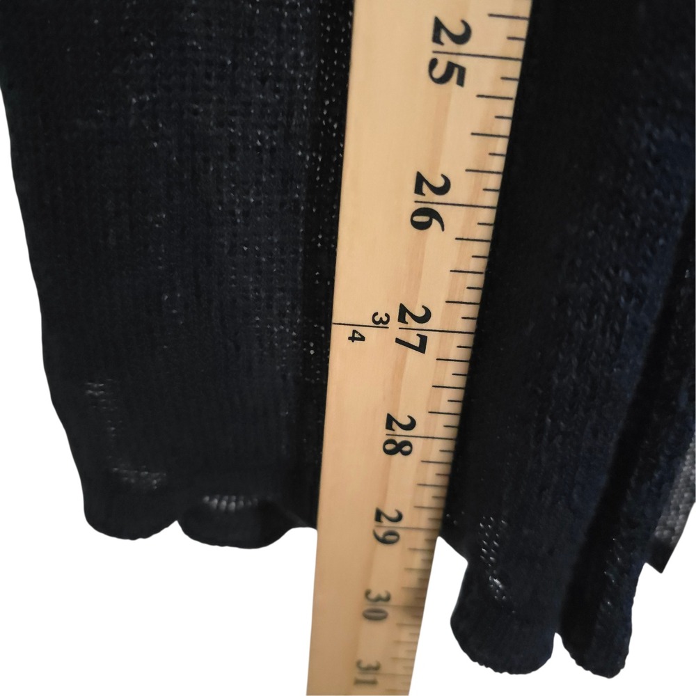 J Jill Linen Blend Open Cardigan Navy Blue Women's Sheer Lightweight XS Petite - Picture 6 of 9